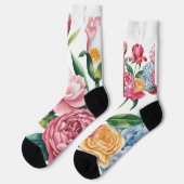 Elegante Blumengärten Socken (Linkes Detail)