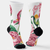 Elegante Blumengärten Socken (Gewinkelt)