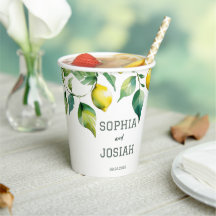 Elegante, blumengelbe Limon-blaue Hochzeit