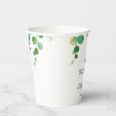 Elegante blumengeschmückte Liebe Bienen Pappbecher (Rechts)