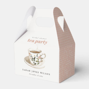 Elegante Blumengestaltete Tasse Braut-Shower-Teepa Geschenkschachtel