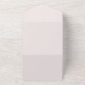 Elegante, blumengoldene rustikale Hochzeit im Herb All In One Einladung (Außenbereich)