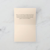 Elegante Blumengrenze Dankeskarte (Innenseite)