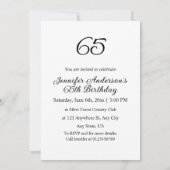 Elegante Blumengrün Aquarell Geburtstagsparty Einladung (Rückseite)