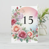 Elegante Blumengrün Aquarell Geburtstagsparty Einladung (Stehend Vorderseite)