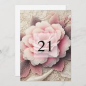 Elegante Blumengrün Aquarell Geburtstagsparty Einladung (Vorne/Hinten)