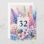 Elegante Blumengrün Aquarell Geburtstagsparty Einladung (Vorne/Hinten)