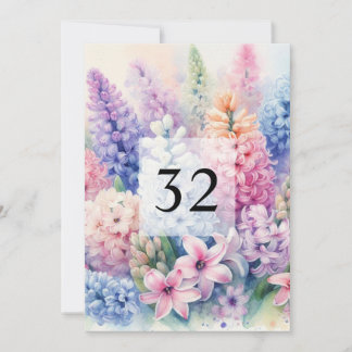 Elegante Blumengrün Aquarell Geburtstagsparty Einladung