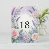 Elegante Blumengrün Aquarell Geburtstagsparty Einladung (Stehend Vorderseite)