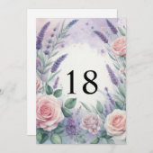 Elegante Blumengrün Aquarell Geburtstagsparty Einladung (Vorne/Hinten)