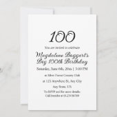 Elegante Blumengrün Aquarell Geburtstagsparty Einladung (Rückseite)