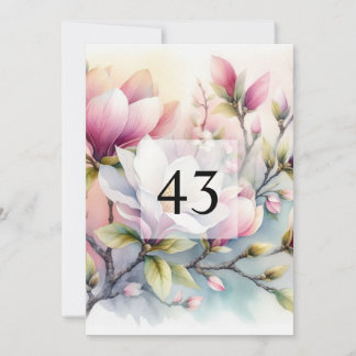 Elegante Blumengrün Aquarell Geburtstagsparty Einladung