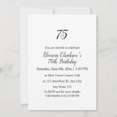 Elegante Blumengrün Aquarell Geburtstagsparty Einladung (Rückseite)