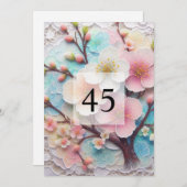 Elegante Blumengrün Aquarell Geburtstagsparty Einladung (Vorne/Hinten)