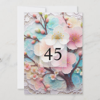 Elegante Blumengrün Aquarell Geburtstagsparty Einladung