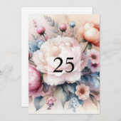 Elegante Blumengrün Aquarell Geburtstagsparty Einladung (Vorne/Hinten)