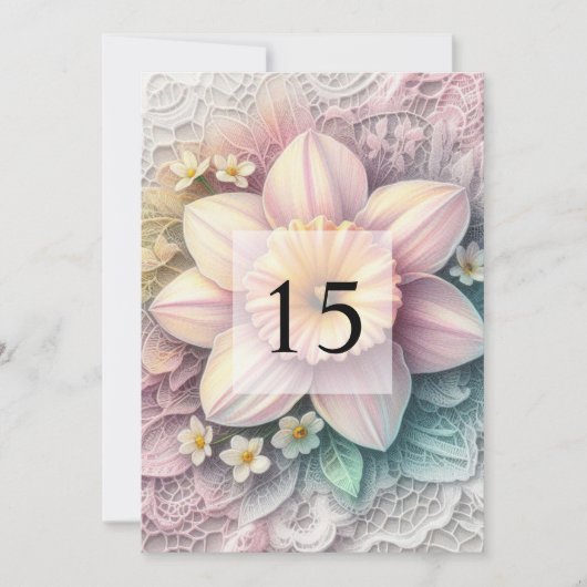 Elegante Blumengrün Aquarell Geburtstagsparty Einladung (Vorderseite)