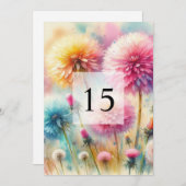 Elegante Blumengrün Aquarell Geburtstagsparty Einladung (Vorne/Hinten)