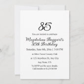 Elegante Blumengrün Aquarell Geburtstagsparty Einladung (Rückseite)