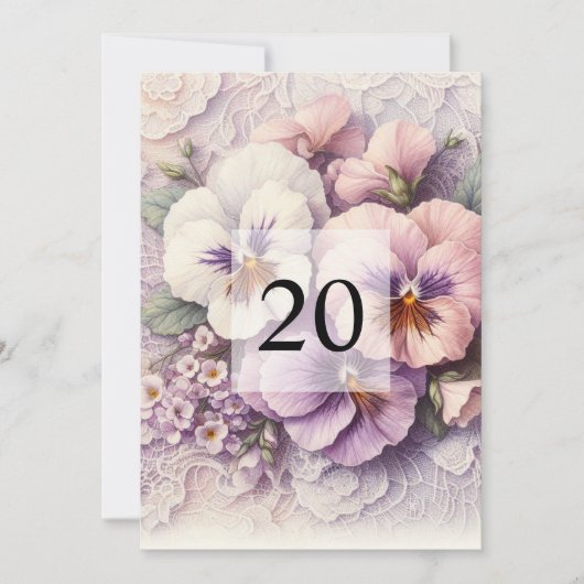 Elegante Blumengrün Aquarell Geburtstagsparty Einladung (Vorderseite)