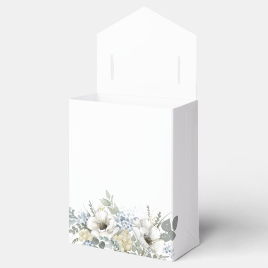 Elegante Blumengrün - Geschenkbox Gastgeschenk Hoc Geschenkschachtel (Geöffnet)