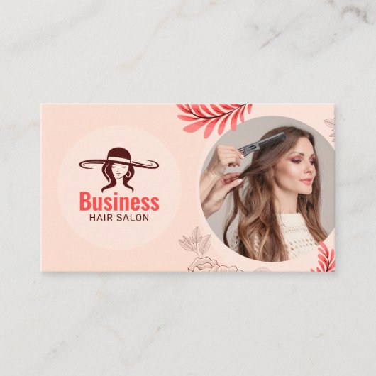 Elegante Blumenhain Salon Frische Pasta machen Treuekarte (Vorderseite)