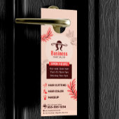 Elegante Blumenhain Salon Frische Pasta machen Türanhänger