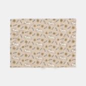 Elegante Blumenhäschen-Muster-Ostern-Fleece-Decke Fleecedecke (Vorderseite (Horizontal))