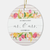 Elegante Blumenherr-u. Frau-Wedding | Keramik Ornament (Links)