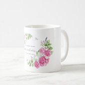 Elegante Blumenherr-u. Frau-Wedding | Tasse (VorderseiteRechts)