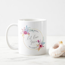 Elegante Blumenherr-u. Frau-Wedding | Tasse