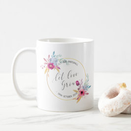 Elegante Blumenherr-u. Frau-Wedding | Tasse