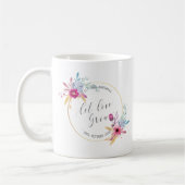 Elegante Blumenherr-u. Frau-Wedding | Tasse (Links)