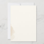 Elegante Blumenhexagon Gold Frame Wedding Einladung (Rückseite)