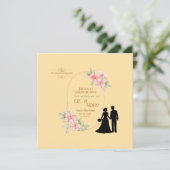 Elegante Blumenhochzeit (Stehend Vorderseite)