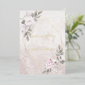 Elegante Blumenhochzeit | Aufforderung zur Einreic Folieneinladung (Stehend vorne)