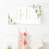 Elegante Blumenhochzeit Banner (Insitu)