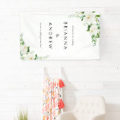 Elegante Blumenhochzeit Banner (Insitu)