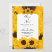 elegante Blumenhochzeit Einladung (Vorderseite)