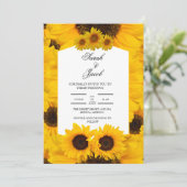 elegante Blumenhochzeit Einladung (Stehend Vorderseite)