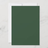 Elegante Blumenhochzeit Einladung (Rückseite)
