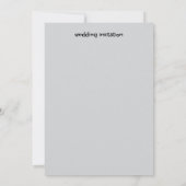 Elegante Blumenhochzeit Einladung (Rückseite)