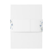 Elegante Blumenhochzeit Einladungsbanderole (Rückseitenbeispiel)