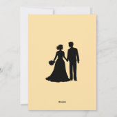 Elegante Blumenhochzeit Feiertagskarte (Rückseite)