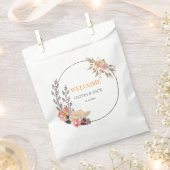 Elegante Blumenhochzeit Geschenktütchen (Ausgeschnitten)