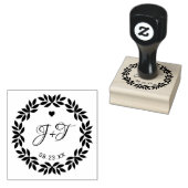 Elegante Blumenhochzeit Gummistempel (Stempel)