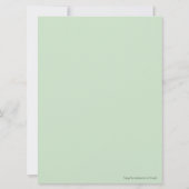 Elegante Blumenhochzeit Personalisiert Einladung (Rückseite)