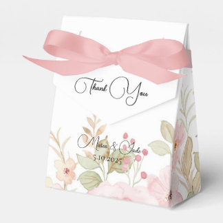 Elegante Blumenhochzeit Personalisierte Hochzeit Geschenkschachtel
