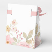 Elegante Blumenhochzeit Personalisierte Hochzeit Geschenkschachtel (Rückseite)