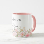 Elegante Blumenhochzeit Personalisierte Hochzeit Tasse (VorderseiteRechts)